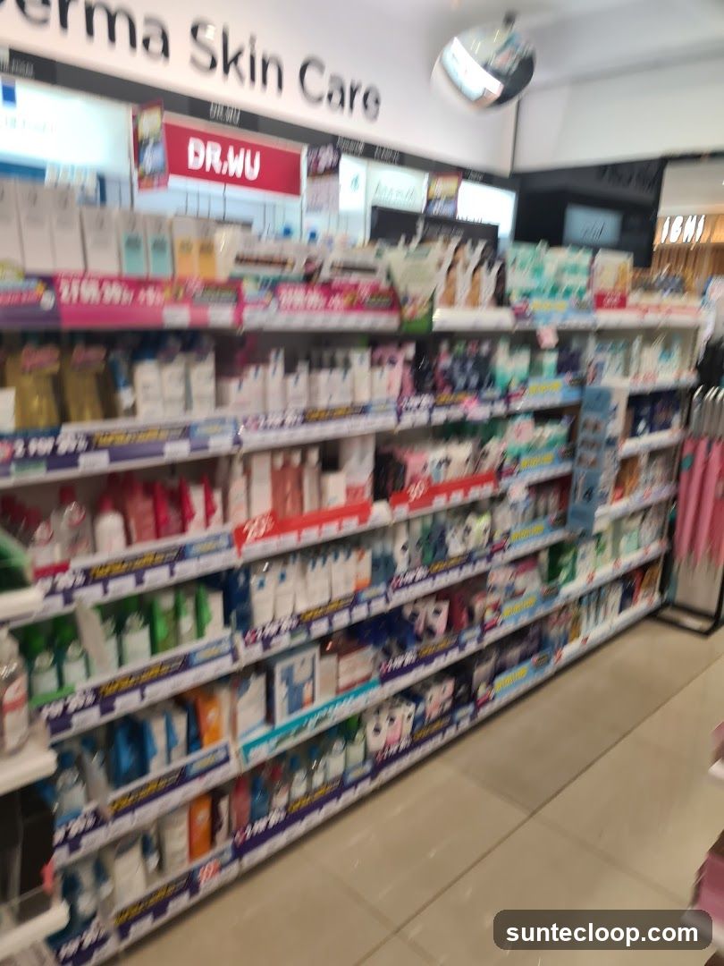 Skin Care Products on Shelves