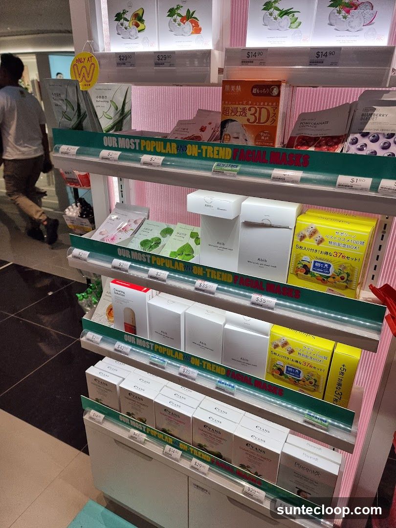 Facial Masks Display
