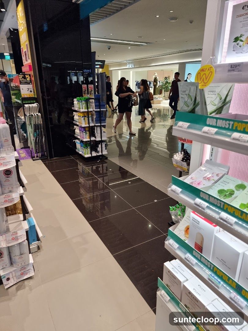 Cosmetics and Skincare Display