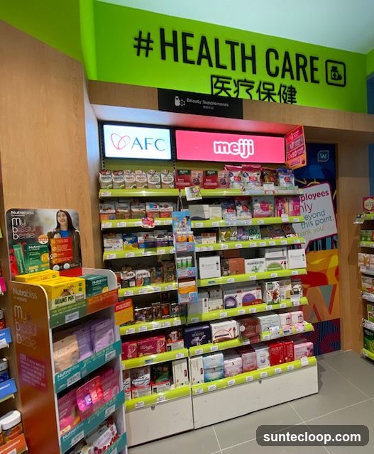 Health Care Supplements Display