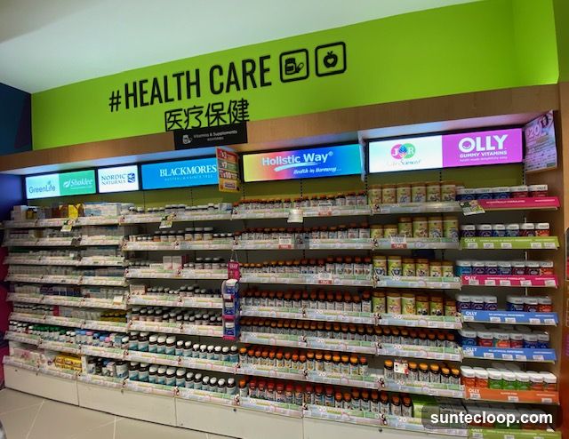 Vitamins and Supplements Aisle