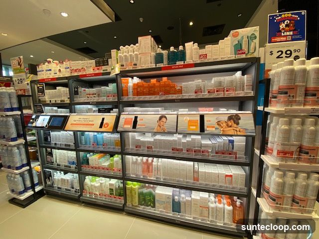Skincare Products Display