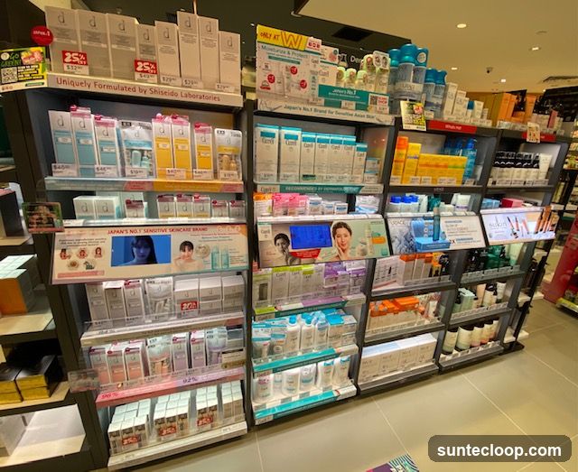 Skincare Products Display