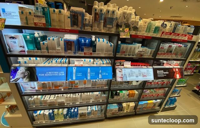 Skincare Products Display