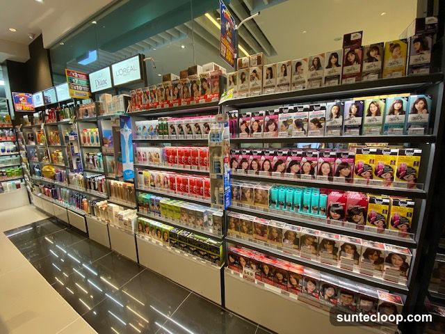 Cosmetics and Hair Dye Display