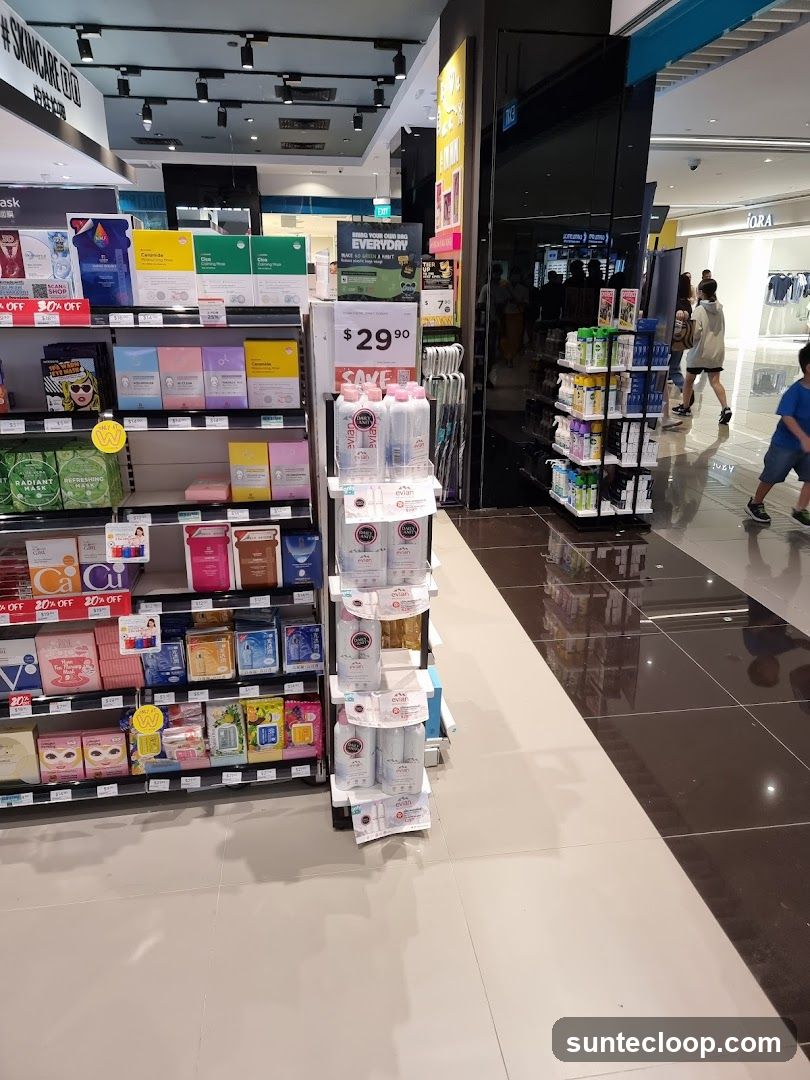Skincare Products Display