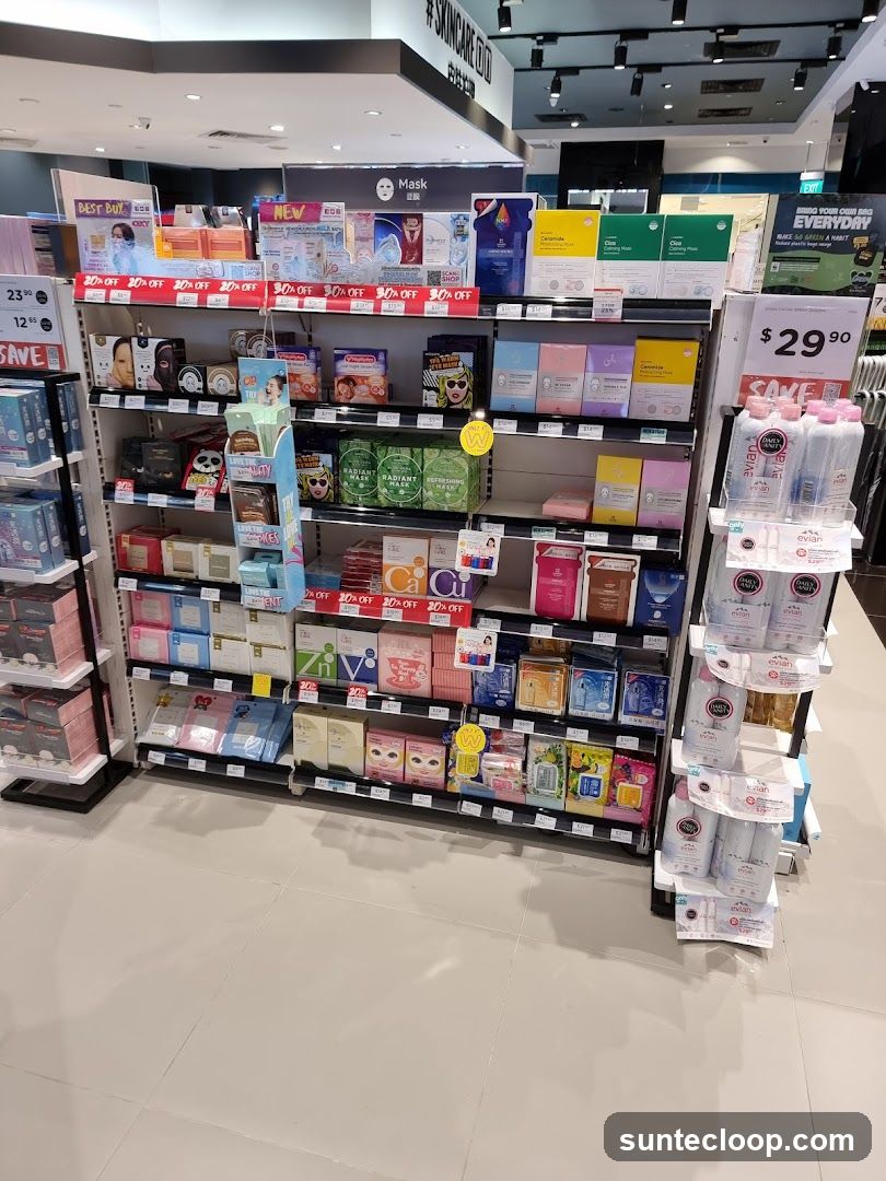 Skincare Products Display