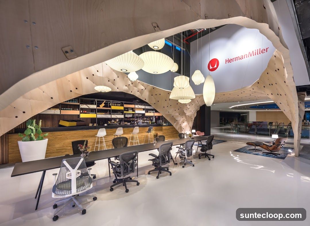 Modern Office Space with Herman Miller Branding