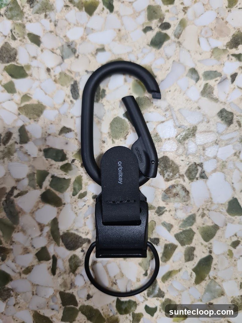 Black Carabiner Keychain