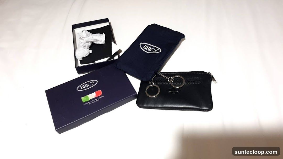 Bric's Coin Pouch and Packaging