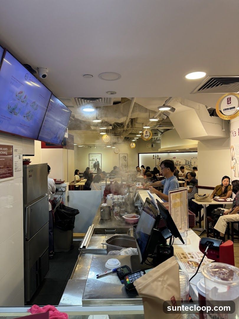 Restaurant Interior with Digital Menu Boards
