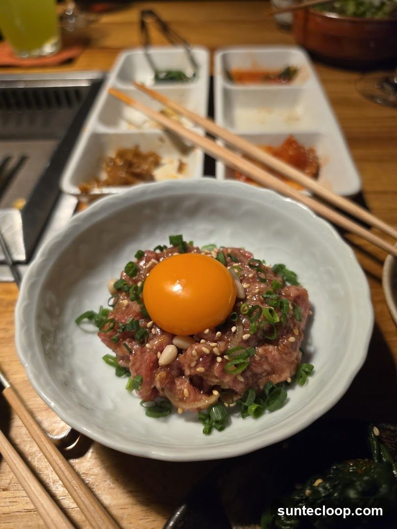 Beef Tartare with Egg Yolk