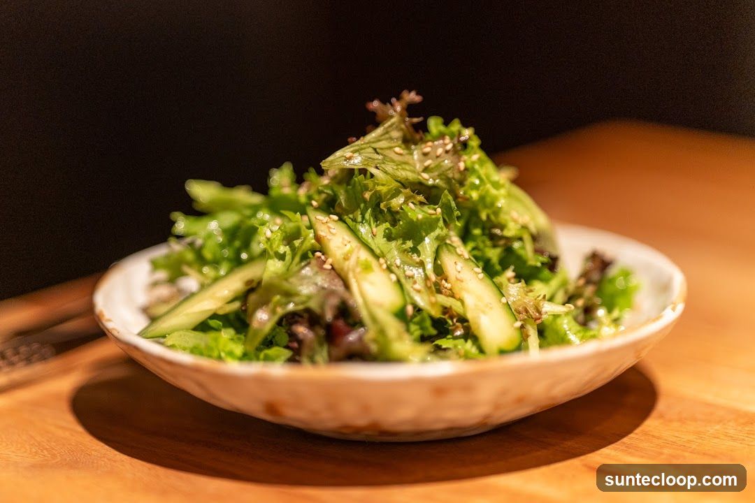 Salad with Cucumber and Sesame Seeds