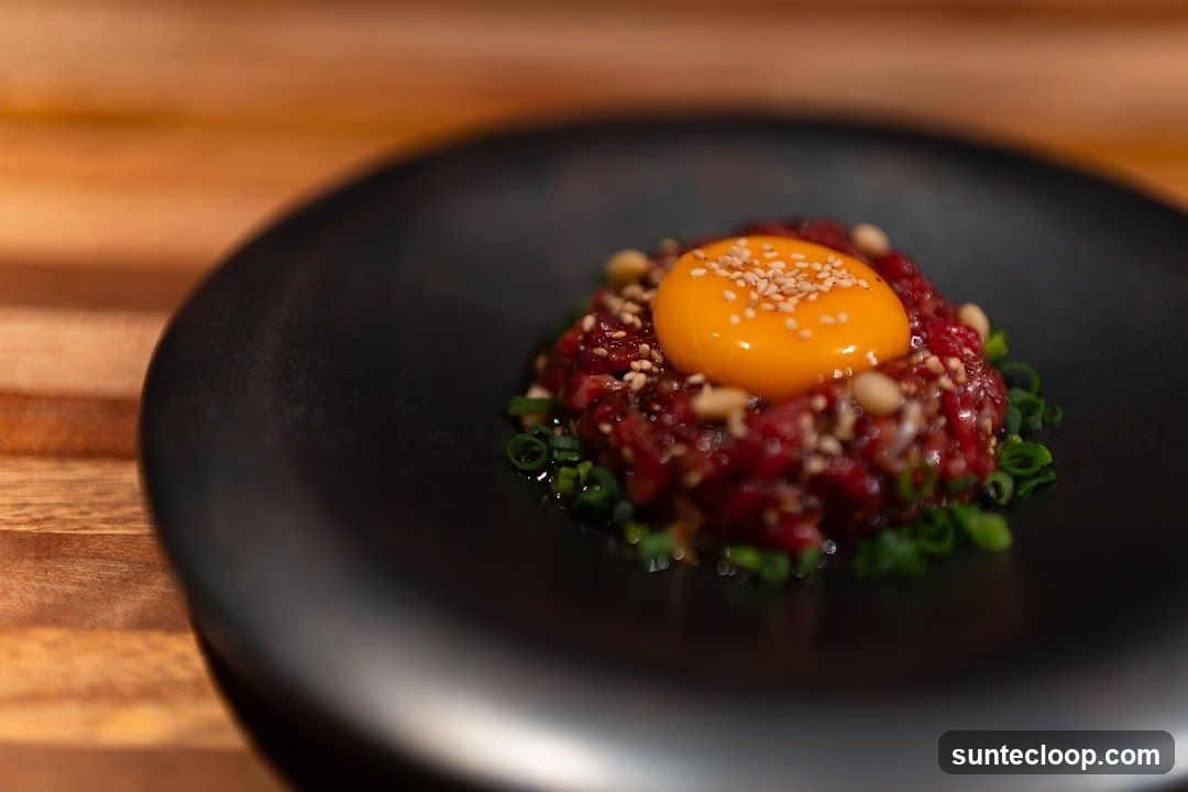 Beef Tartare with Egg Yolk