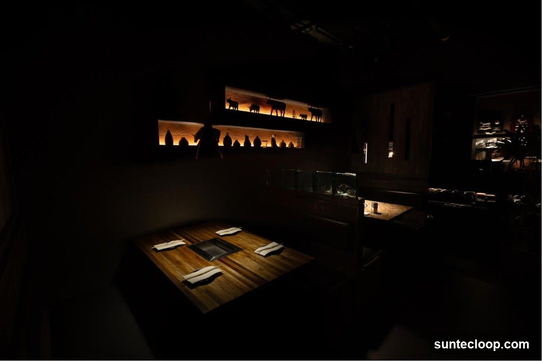 Restaurant Interior with Table Setting