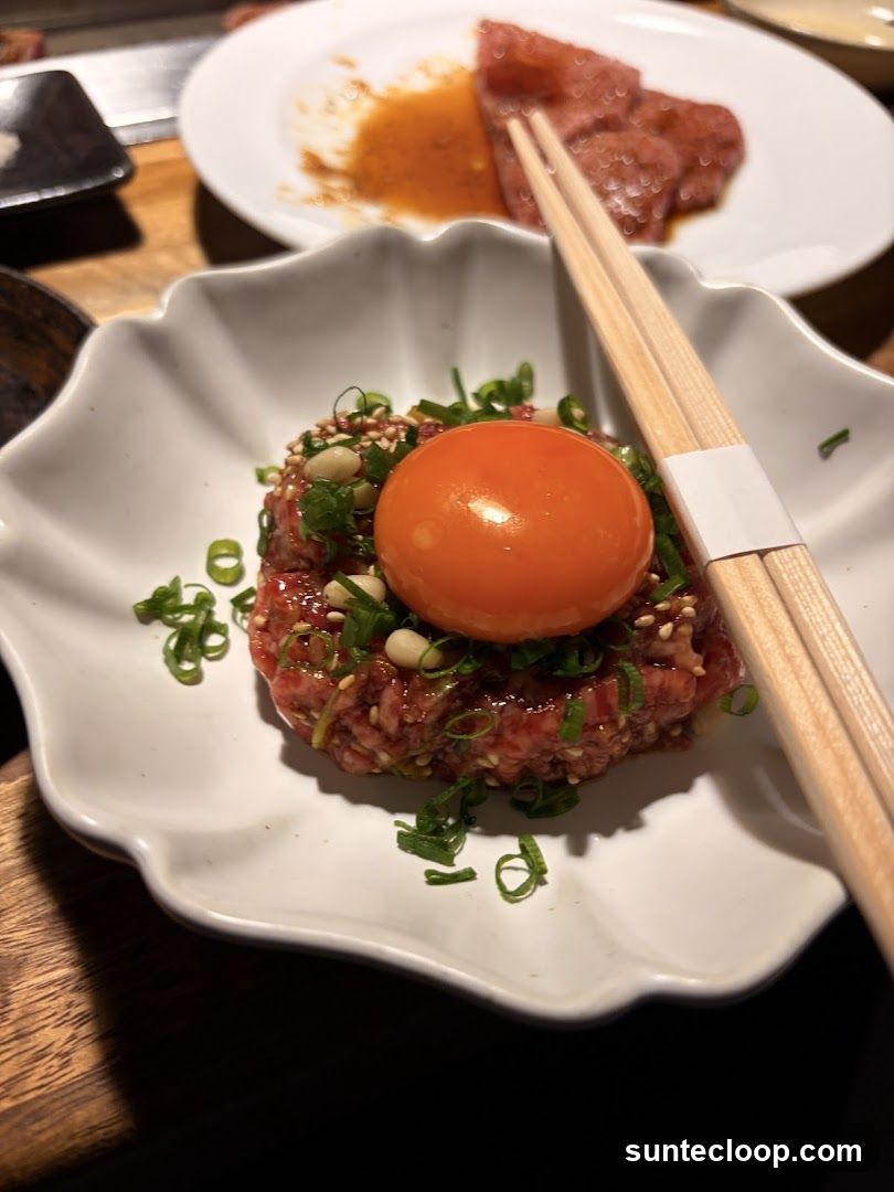 Beef Tartare with Egg Yolk