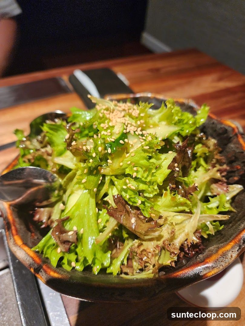 Salad with Sesame Seeds
