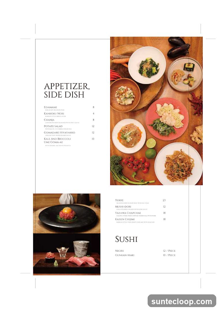 Appetizer, Side Dish & Sushi