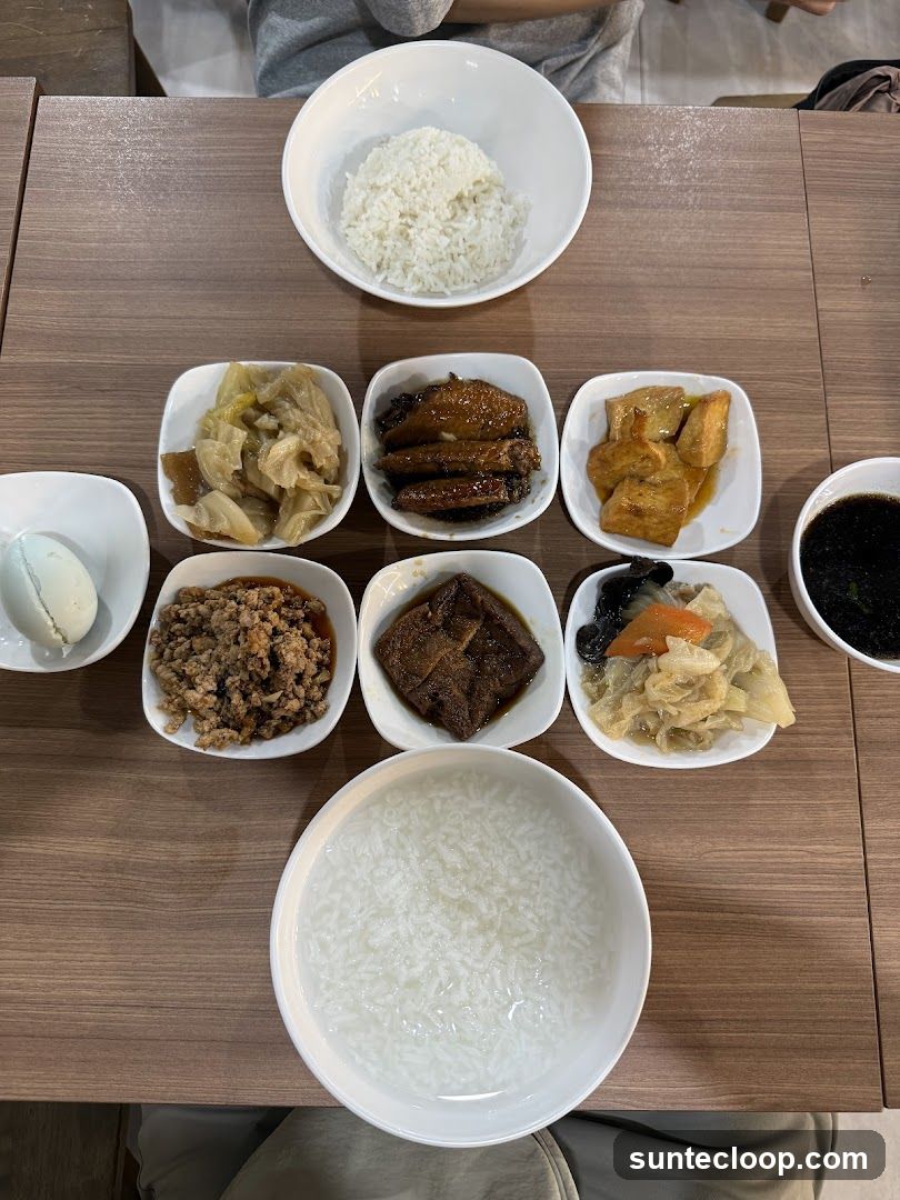 Meal with Rice and Congee