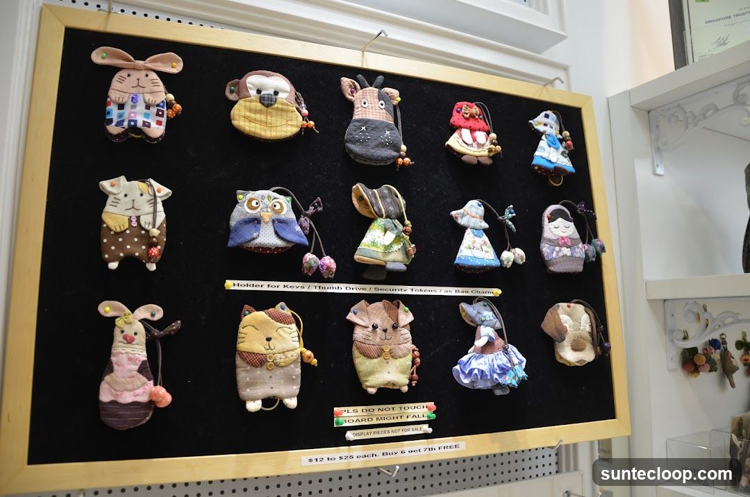 Fabric Charms Display