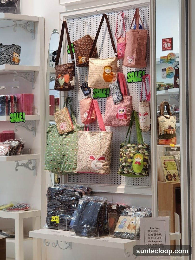 Display of Bags and Accessories