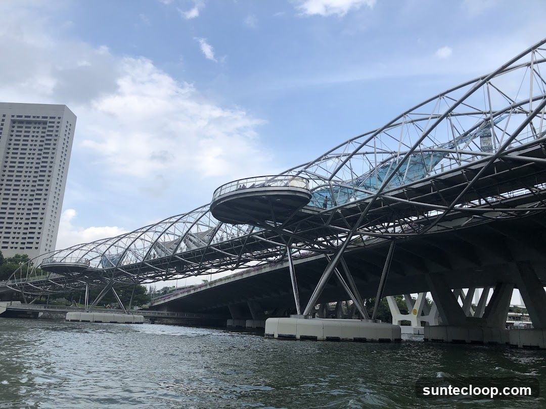 Helix Bridge and Marina Bay Sands