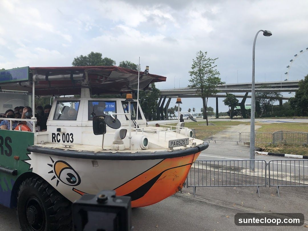 Amphibious Vehicle with Passengers