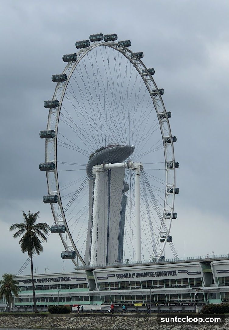 Singapore Flyer and Marina Bay Sands