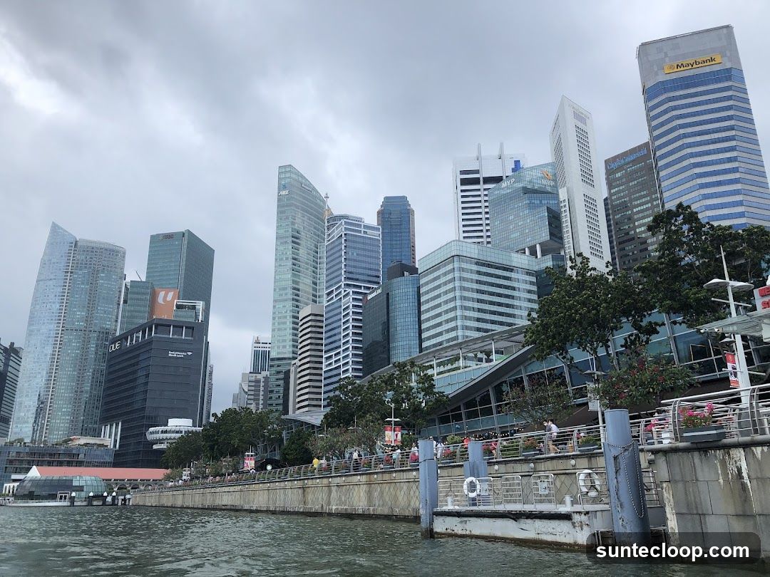 City Skyline with Waterway