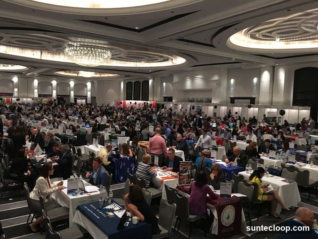 Conference Attendees at Booths