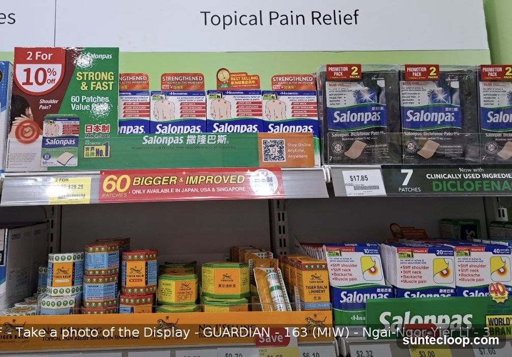 Topical Pain Relief Display