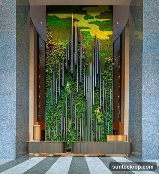 Lobby with Vertical Garden