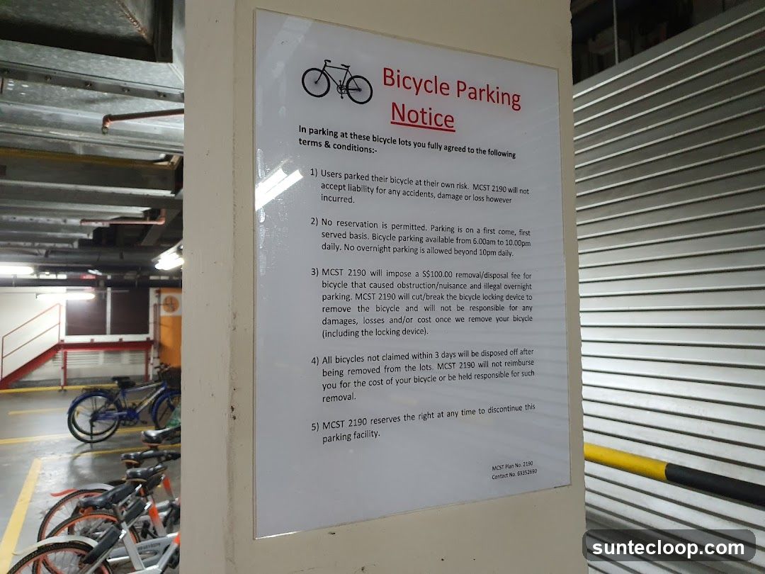 Bicycle Parking Notice