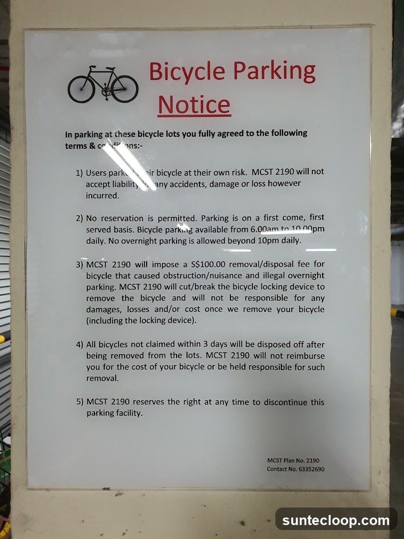 Bicycle Parking Notice