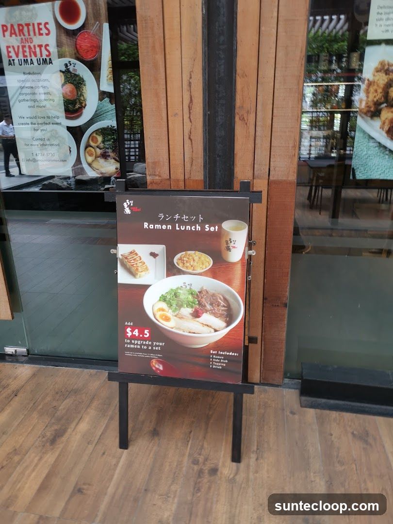 Ramen Lunch Set Advertisement