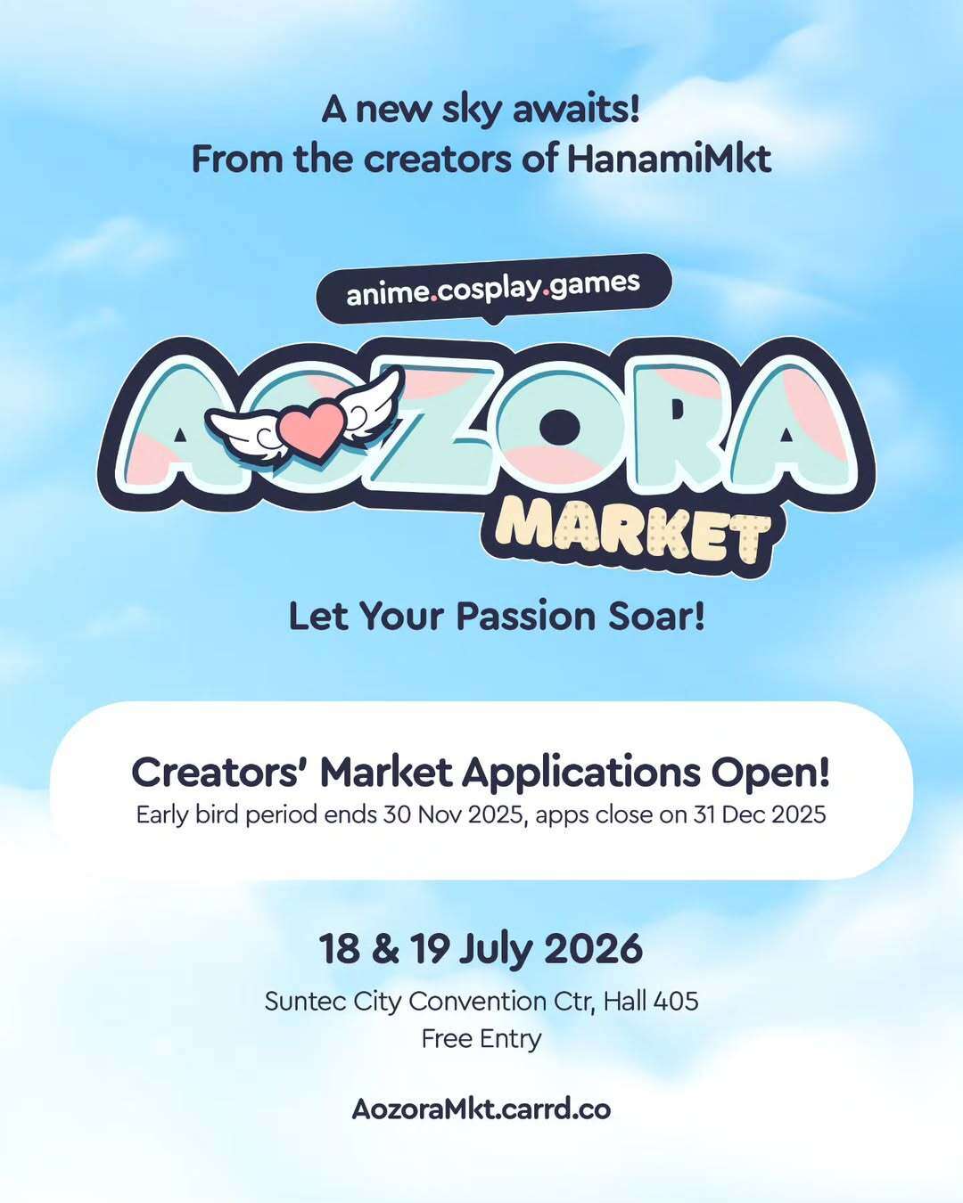 Aozora Market 2026 show floor at Suntec Singapore Convention Centre