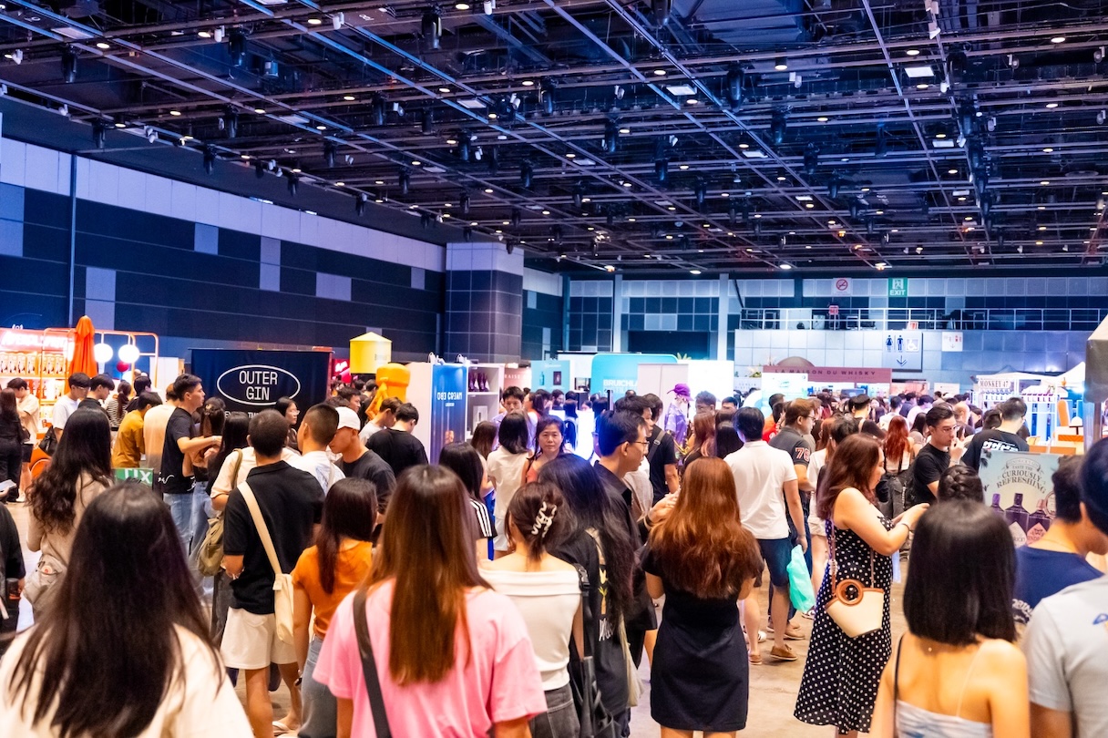 CellarFiesta 2025 tasting hall at Suntec Singapore Convention Centre