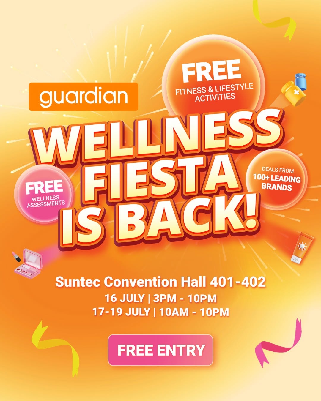 Guardian Wellness Fiesta 2026 Takes Over Suntec: $2 Deals, 1-For-1s And $200 Goodie Trolleys