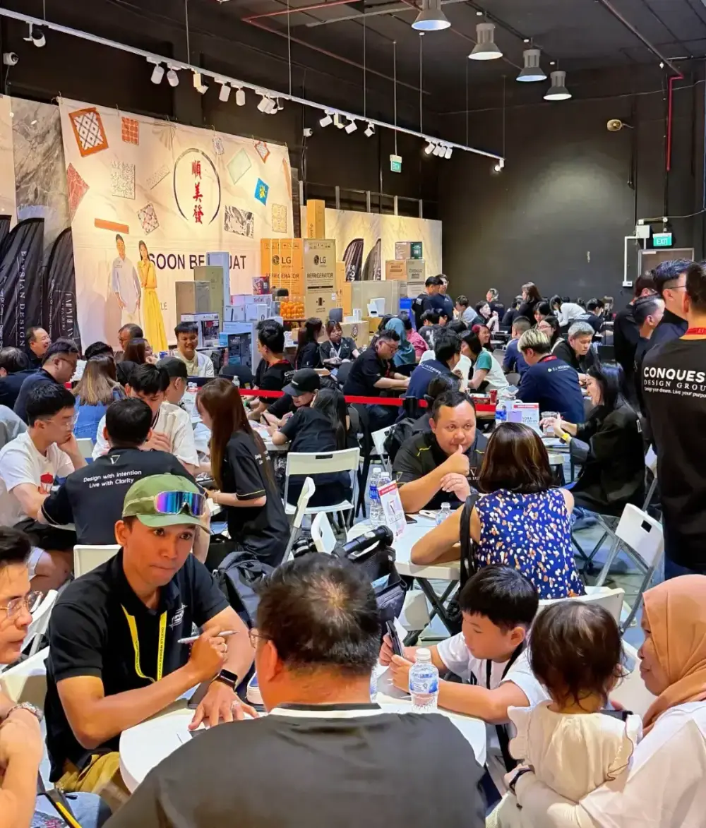 HomeFest 2026 packed consultation hall at Suntec Singapore