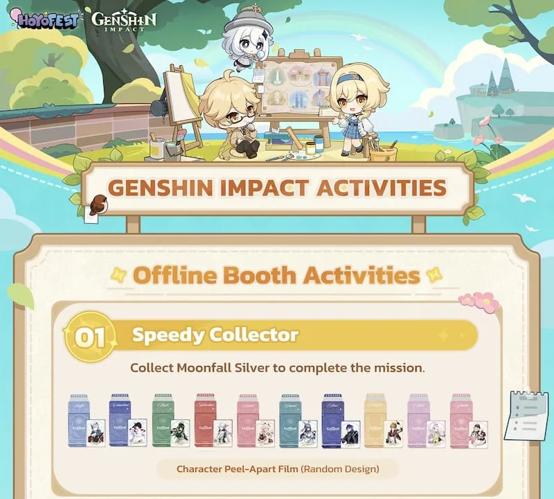 Genshin Impact activity booth at HoYo FEST 2026 Suntec Singapore Hall 403