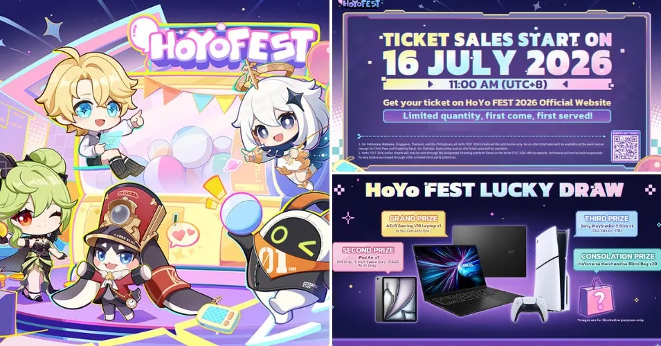HoYo FEST 2026 Singapore: Genshin Impact, Honkai Star Rail And ZZZ Take Over Suntec