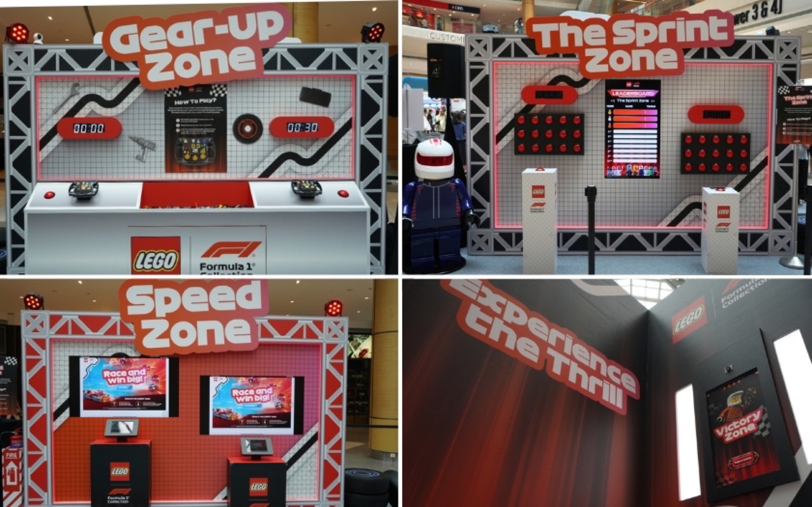 LEGO F1 Race Pass activity zones at Suntec City Atrium