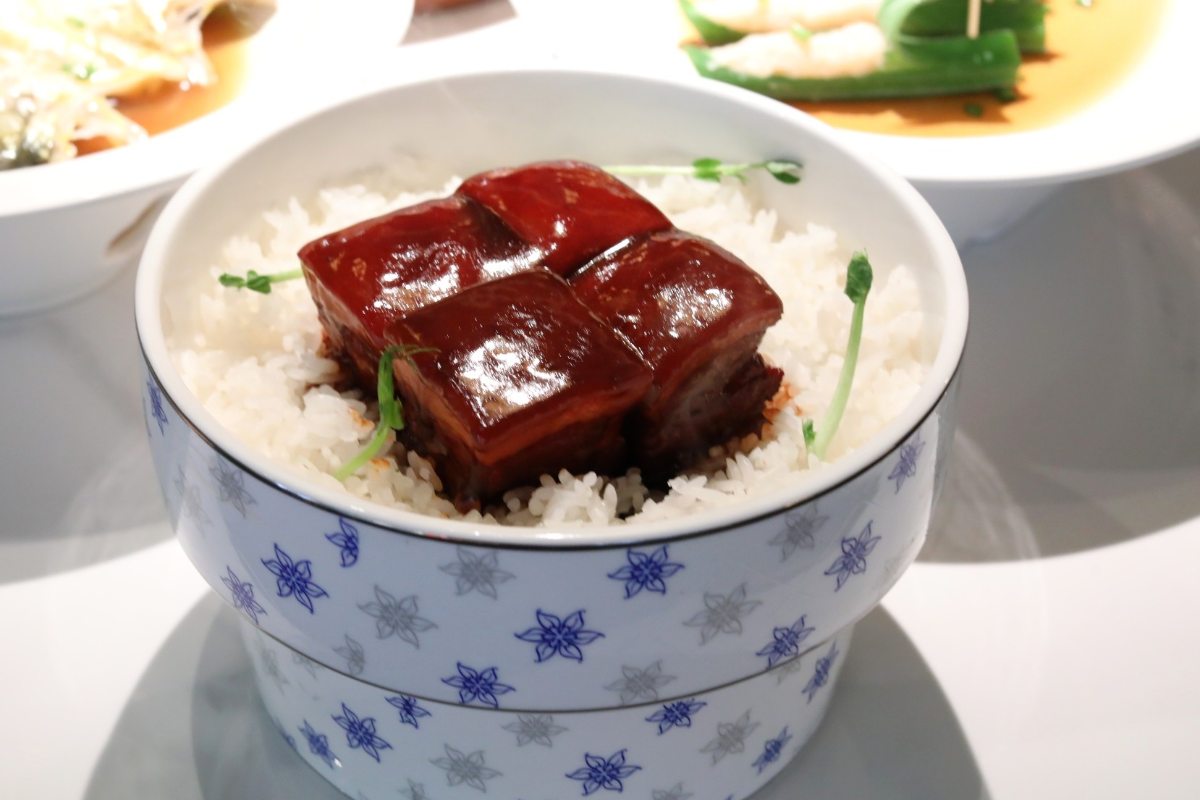 Longjing Dong Po Pork braised belly dish at Suntec City